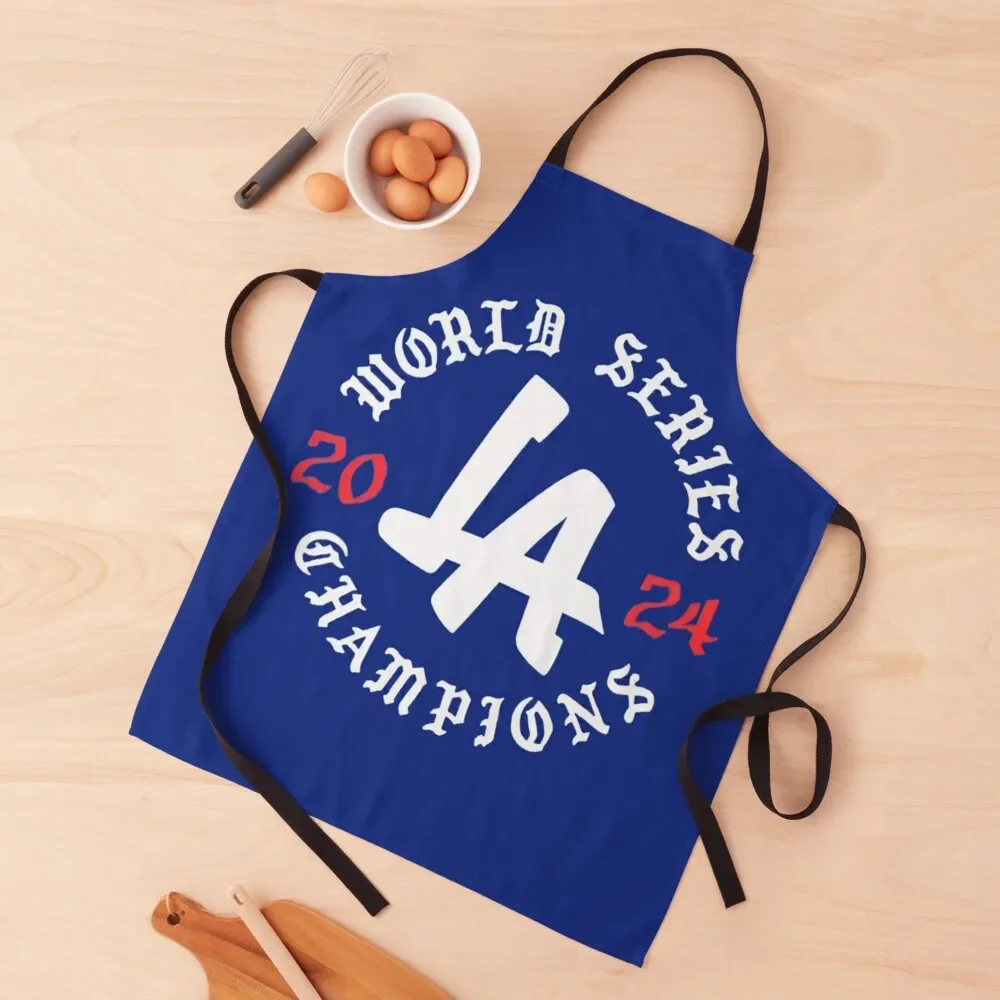 Los Angels World Series Champions 2024 Apron Salon Women Kitchen'S Apron