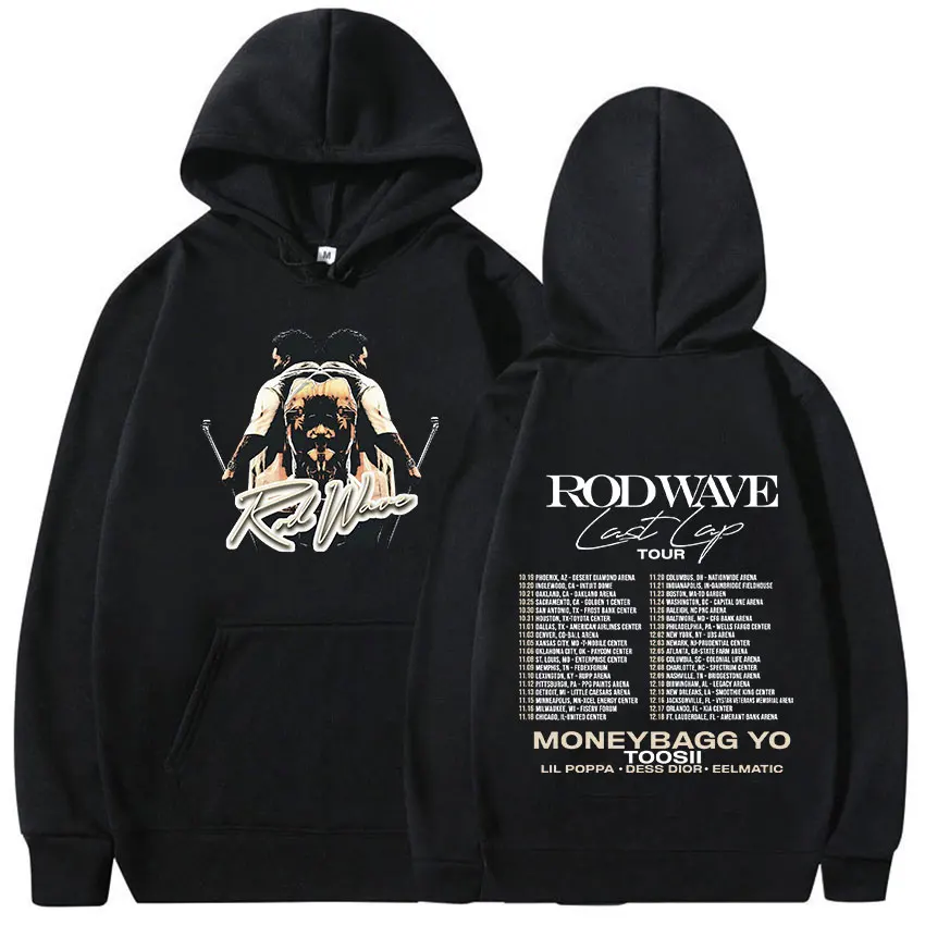 

Rapper Rod Wave Last Lap Tour 2024 Hoodie Men's Retro Long Sleeve Fashion Sweatshirt Hip Hop Pullover Oversized Hoody Streetwear