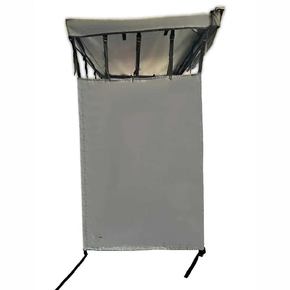 

Portable Shower Tent With LED Strip Light Aluminum & Waterproof Canvas Pop-Up Outdoor Camping Shower Tent