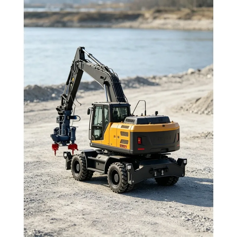 Heavy Duty Hydraulic Slurry Pump Excavator Attachment for River Sand Dredging and Mining Tailings with High Chrome Agitator