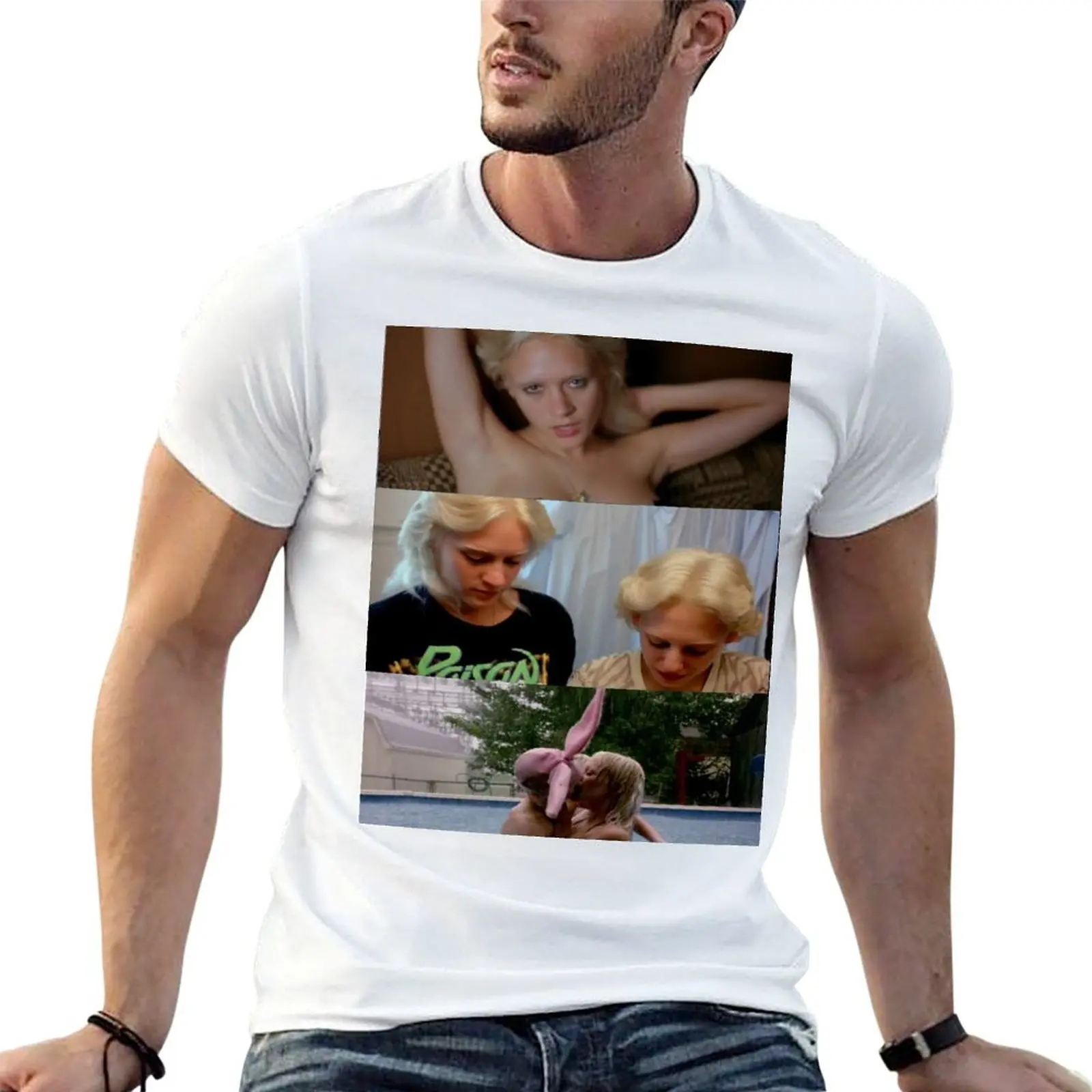GUMMO- collage tee T-Shirt hippie clothes quick-drying Men's t-shirt