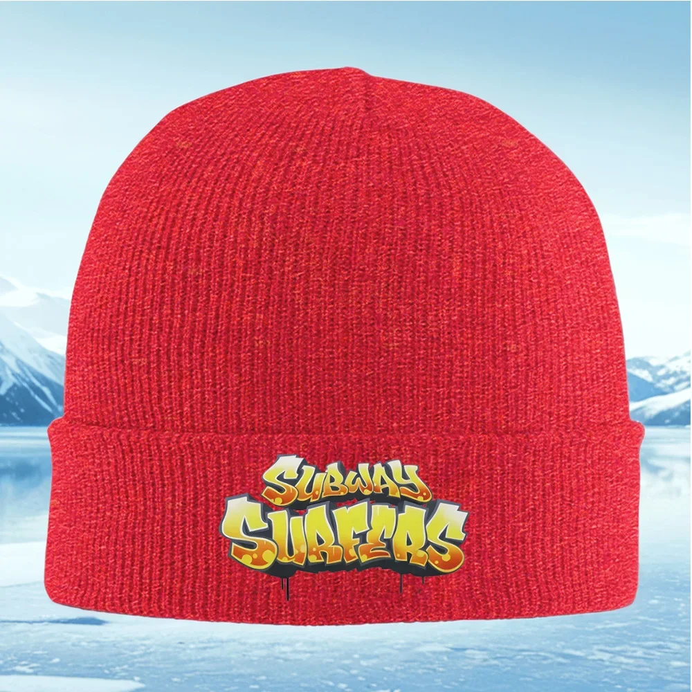 2026 Graffiti Subway Surfers,yellow,orange Men Women Unisex Knitted Hat Beanie Pullover Cap Winter Thermal Warm Christmas Outdoo view 5