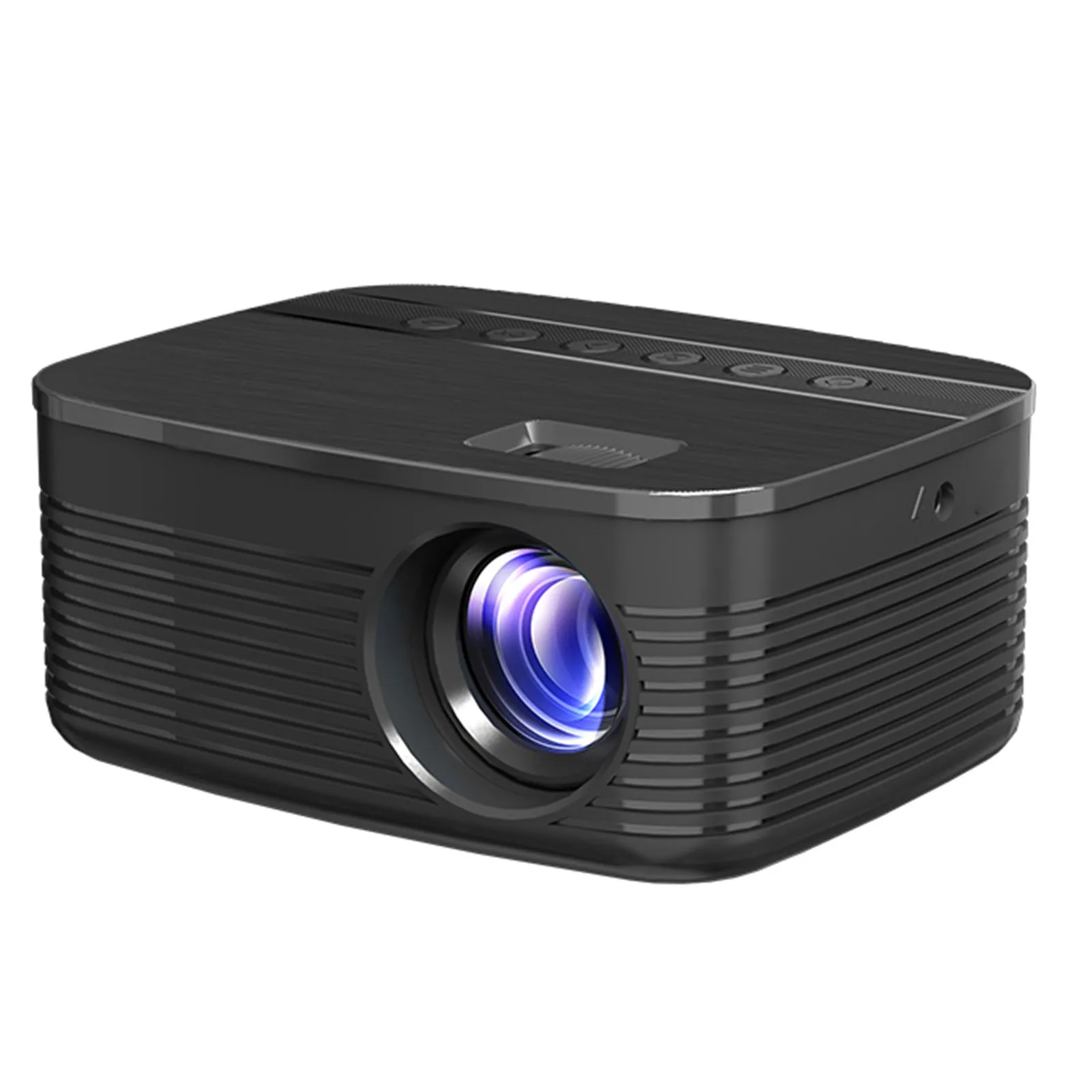 جهاز عرض محمول 1080P HD جهاز عرض لاسلكي 16-110 بوصة TFT LCD فيلم فيديو العارض 4 قناة مصباح ليد مكبرات صوت HiFi