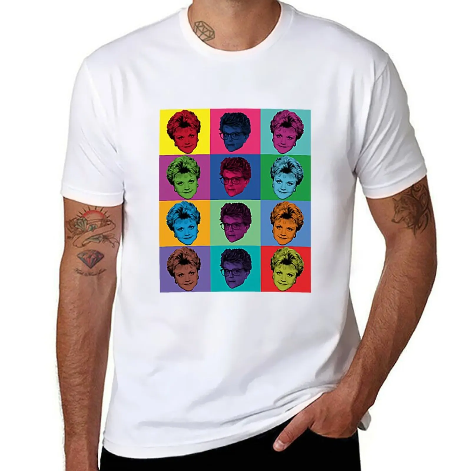 

Jessica Fletcher PopArt T-Shirt t shirts with prints t shirt man plain T-Shirt