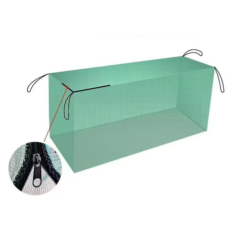 Fischkäfig, robust, zusammenklappbar, mit mehreren Eingängen, Fischernetz, geeignet für Süßwasser- und Salzwasser-Angeltätigkeiten – Detail 5