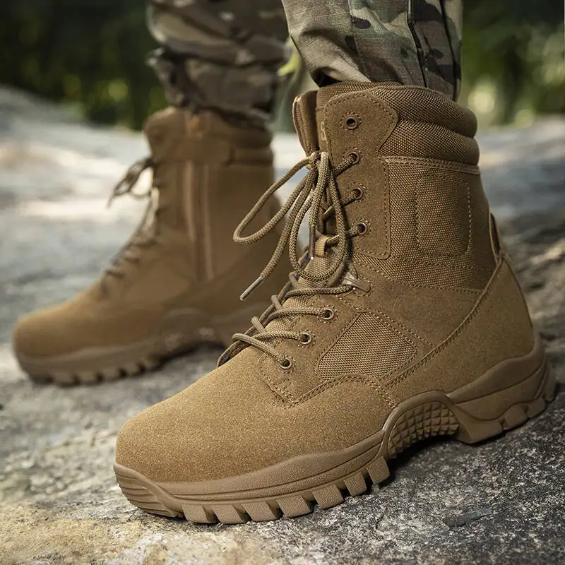 Outdoor Boots Men Ankle Boots Thick High Quality Sports Waterproof Non-slip Hiking Boot Wear-resistant Jungle Trekking Size39-47
