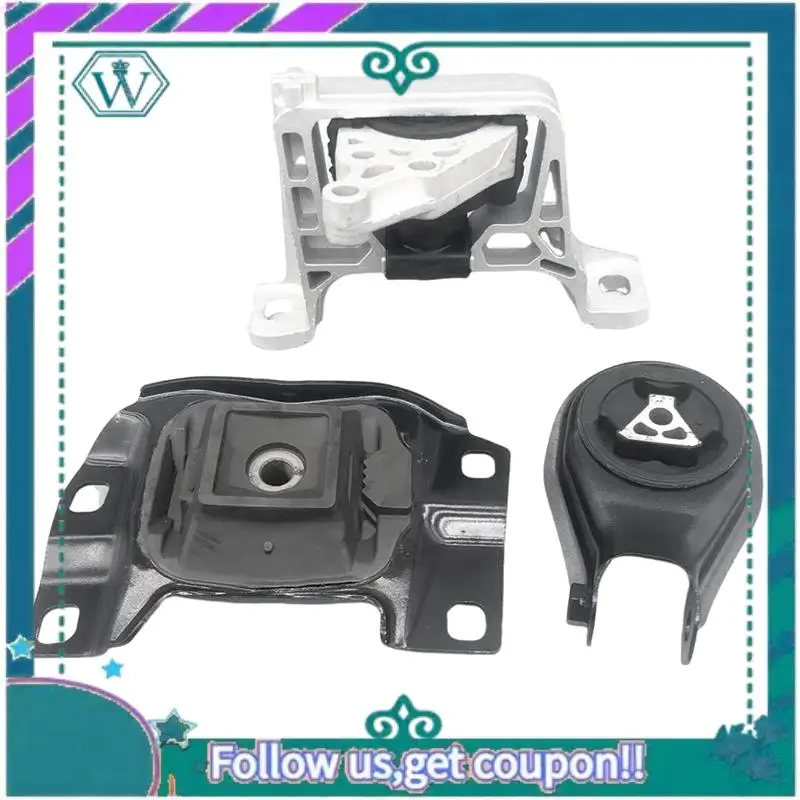 AA92-3PCS Kit Dudukan Mesin BP4K-39-040 BP4K-39-060 BP4N-39-070 untuk Mazda 3 (1.6) 2006-2003 Bagian Brac Karet Pemasangan Transmisi