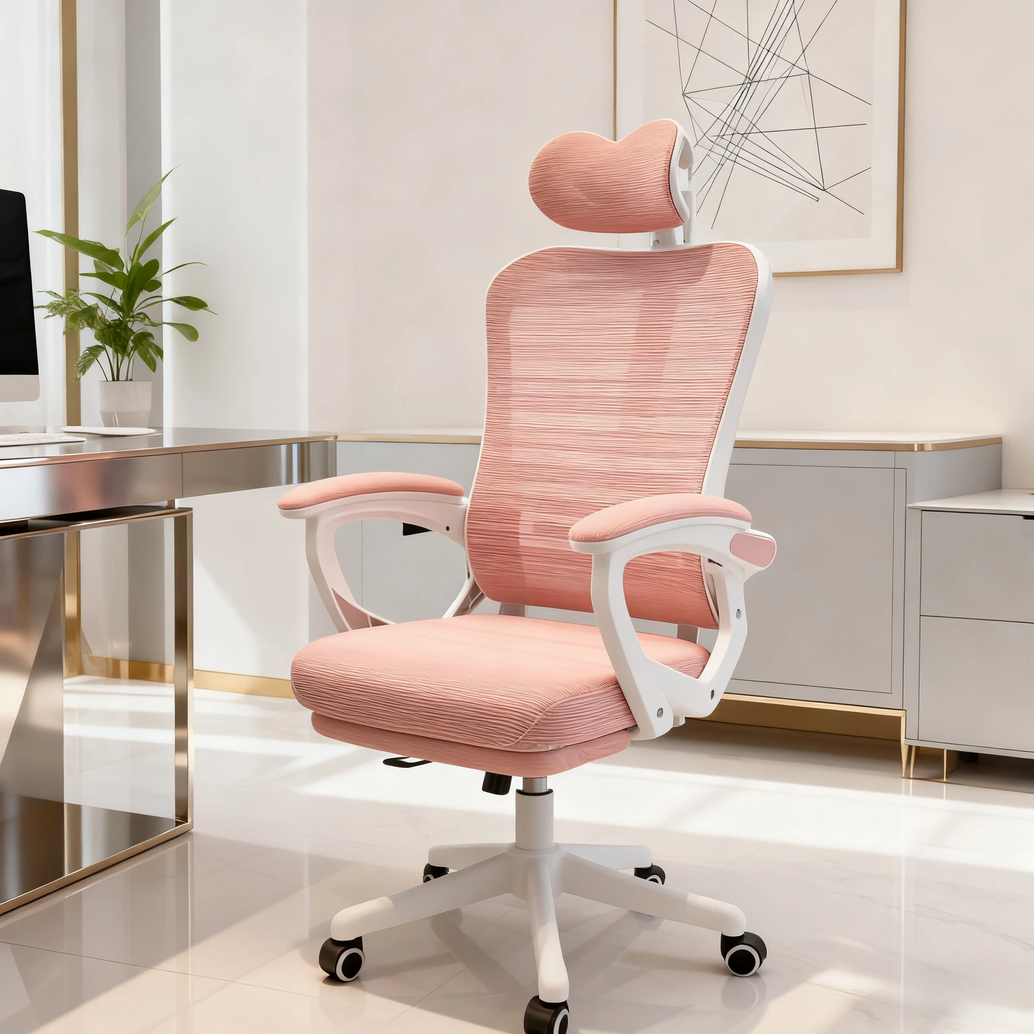 

Эргономичный длинный стул для милых девочек, эстетика для взрослых, современный стул, необычный легкий, роскошный офисный стул для сидения, дизайнерская мебель Bureau Meuble