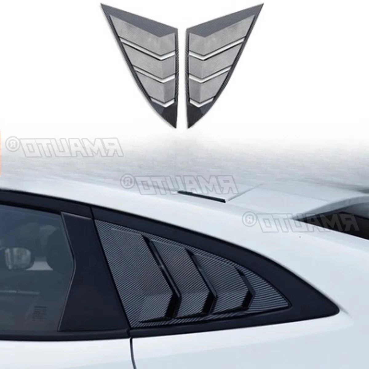 

Для Changan UNIV автомобильное заднее треугольное окно, отделка в виде акулы, щеки, внешняя часть, задняя боковая накладка на окно, автомобильные аксессуары