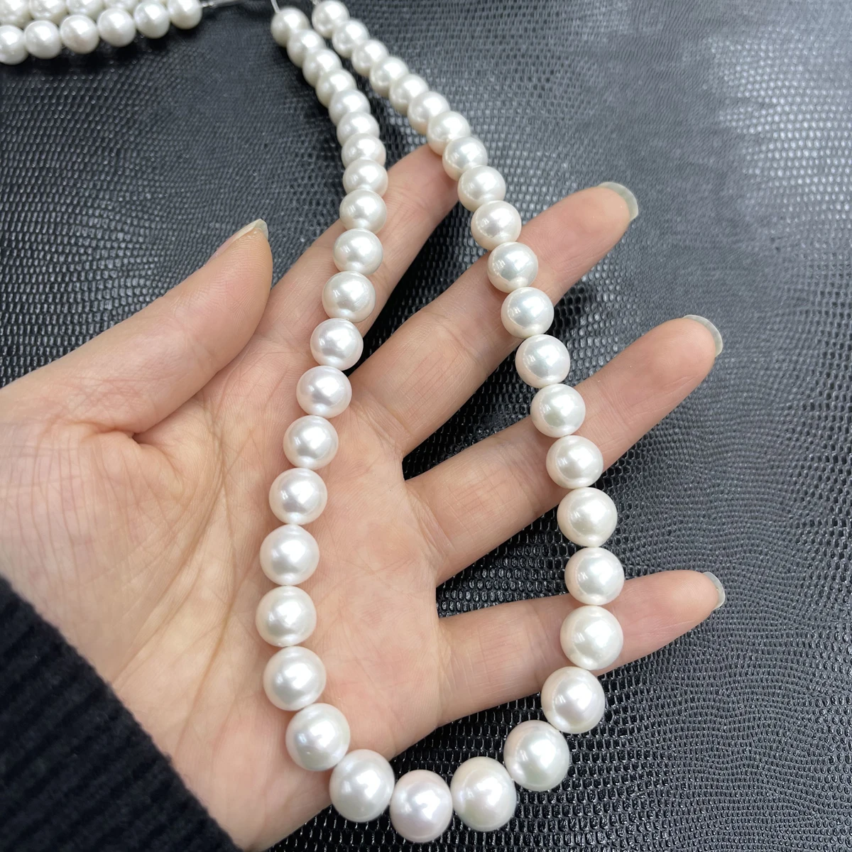 

9-11 мм 5A натуральный пресноводный круглый Эдисон почти круглый жемчуг-разделитель из бисера ювелирные изделия сделать DIY ожерелье браслет женский свадебный премиум-класса