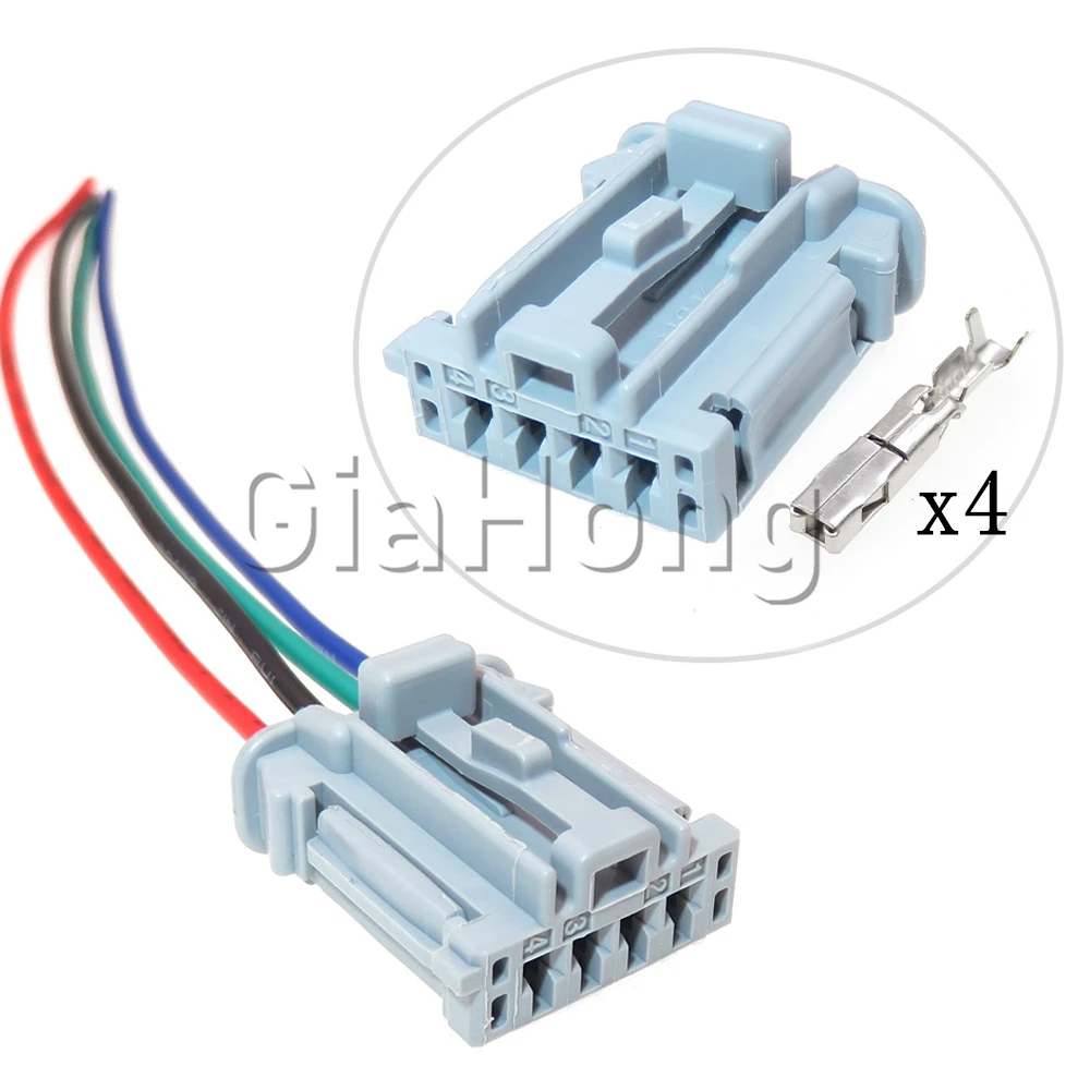 

1 Set 4 Ways Car Wiring Terminal Connector 98817-1048 AC Assembly Assembly Automobile Modification Plug