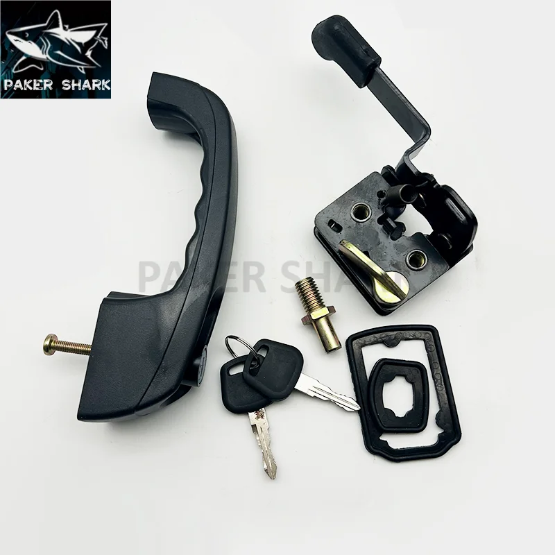 

For XCMG cab door lock assembly XE60 XE60CA XE60D external Internal handle lock blocks reverse lock assy excavator parts