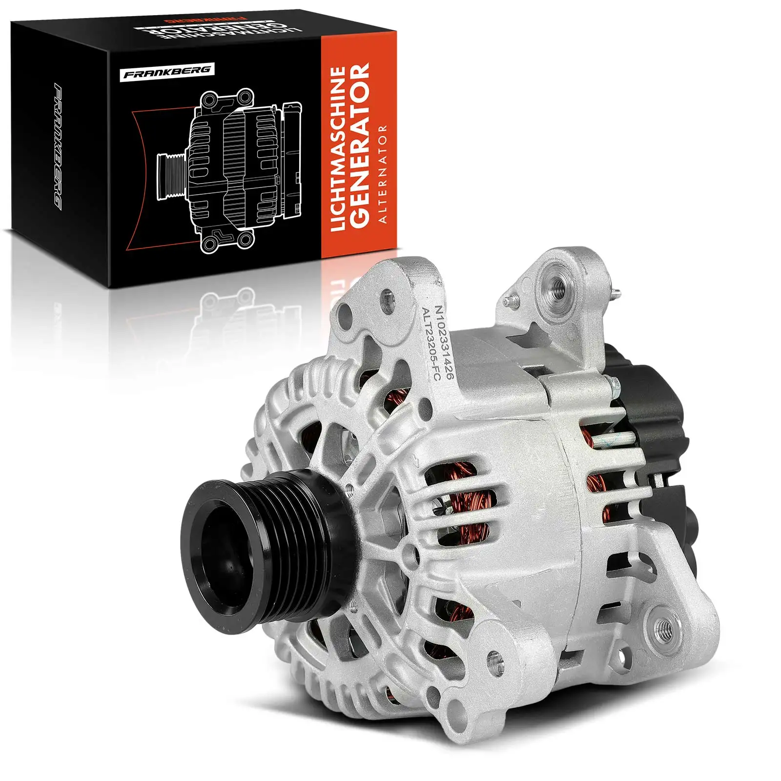 Frankberg 1x Lichtmaschine Generator für VW Golf 5 6 1K1 5K1 Polo Skoda Fabia Audi Seat 036-903-024-HX 23204 0124325125 2542696