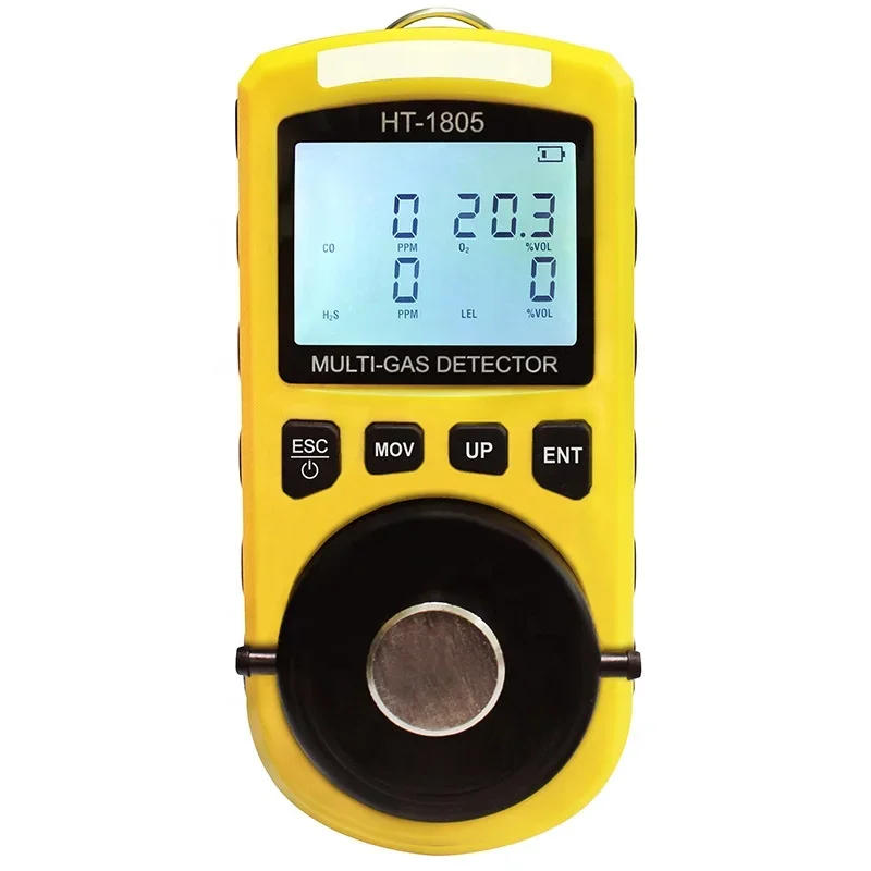 4 in 1 Gas Analyzer Detector H2s Public Multi Gas Detector Used in Mining, Metallurgy Security Ring Ht-1805