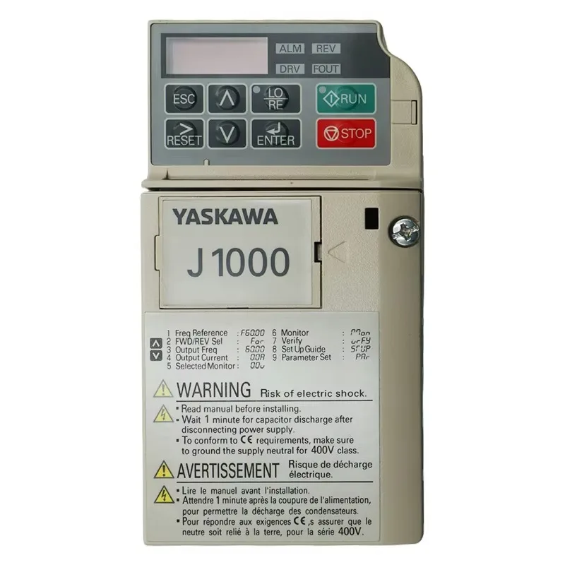 

New and Original CIMR-JU2A0004BAA 1-Year-Warranty CIMRJU2A0004BAA PRICE J1000 VFD DRIVE 3.3A 240VAC 3PH 0.5HP