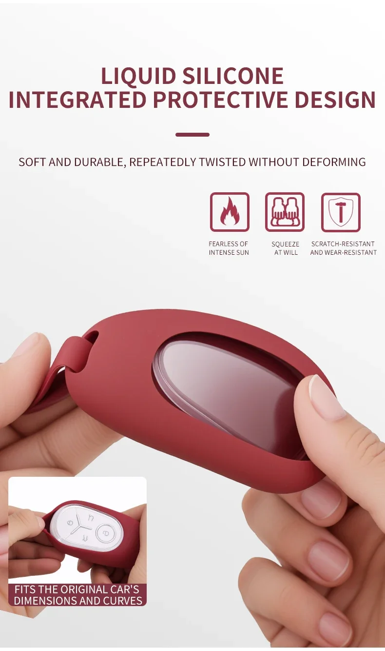 Proton e.MAS 5 soft-touch key fob shell - side view