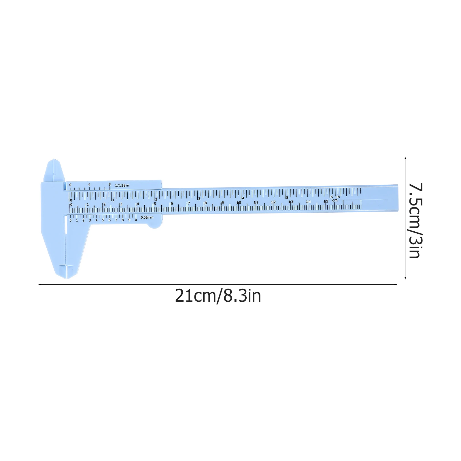2Pcs Eyebrow Measuring Ruler Premium Plastic Makeup Tool Accurate Symmetrical Brow Shaping Microblading Vernier