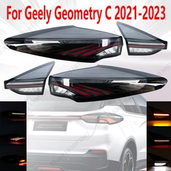 For Geely Geometry C 2021 2022 2023 Auto Accessories Tail Light Assembly Brake Warning Light Turn Signal Rear Bumper Headlight