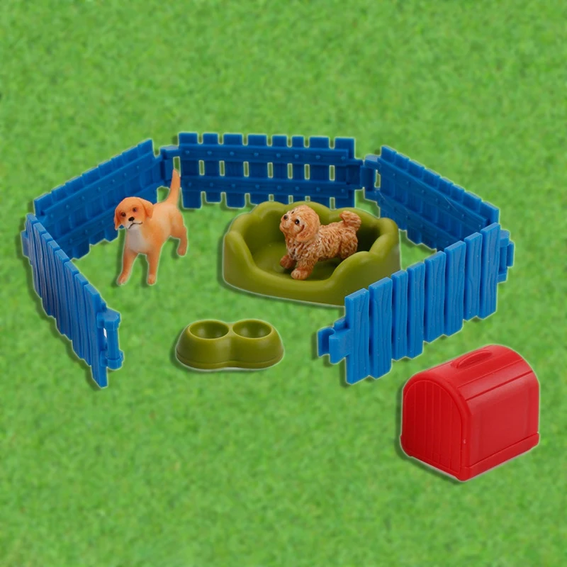 Set educativo per bambini Modello di scena di rancho agricolo fai-da-te Regalo in PVC solido