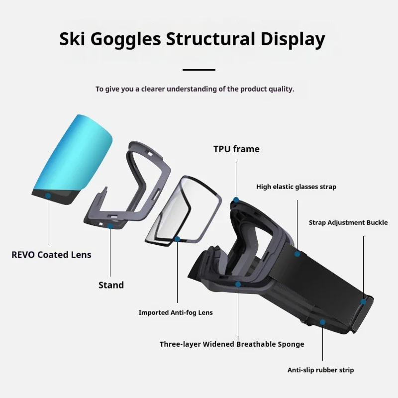 Ski Goggles Uv400 Protection Skiing Googles Snow Safety Anti-fog Mirror Lenses Otg Magnetic Snowboard Safety Glasses Custom Logo