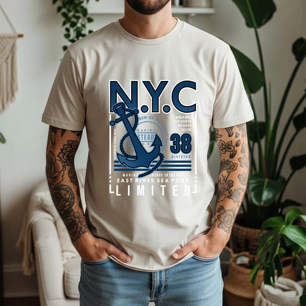 2026 Summer 100% Cotton NYC Gr - Men'S Fashion Nyc 评论和价格