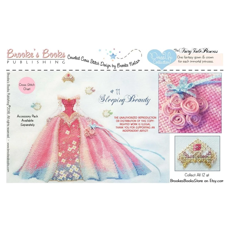 The cross-stitch set 28CT, 18CT, 14CT and 11CT can be selected as printed fabric handcrafted material packs, saga Princess cloth