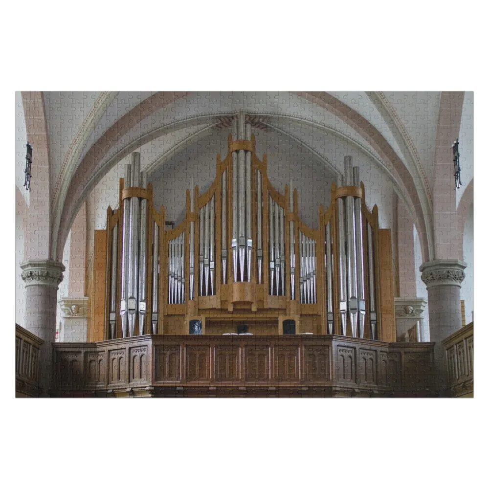 

Organ Martin Luther Church, Detmold Germany Jigsaw Puzzle Personalized Toy Custom Wooden Name Puzzle