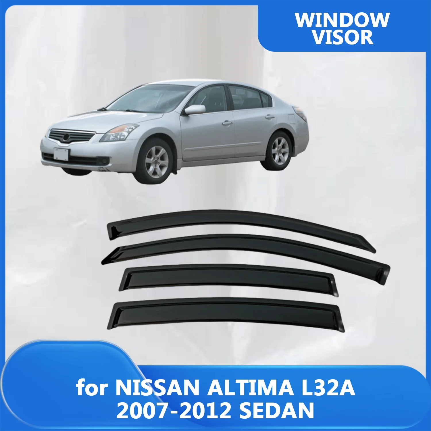 

Window Visor for NISSAN ALTIMA L32A 2007 2008 2009 2010 2011 2012 SEDAN Wind Deflectors Rain Guards Door Visor Vent