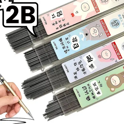 Bilashmart 0.5mm Graphite Lead 2B Mechanical Pencil Replace Lead Pencil Refill Erasable Smooth Writing Drawing School Stationery Supplies