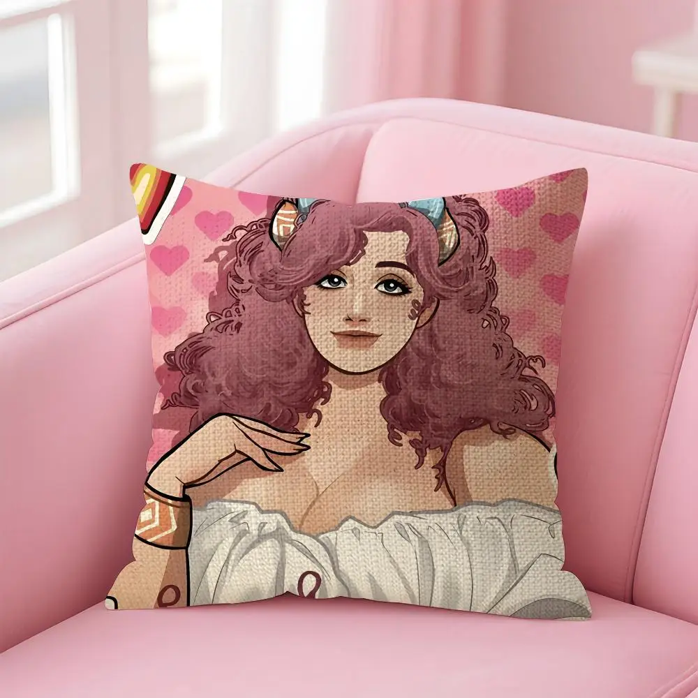 Video Game D-date Everything Cushion Cover Decorative Linen Throw Pillow Case Soft For Bed Sofa Car Home Decor