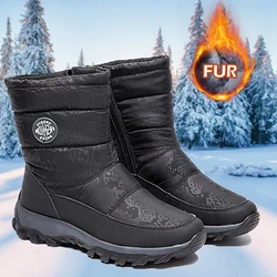 Women Boots Snow Plus Size Women's Boots Warm Boots Ladies Zipper Shoes Woman Comfortable Casual Botas Mujer Winter Shoes