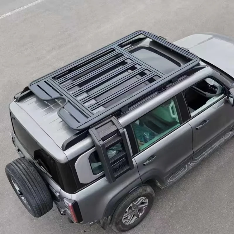 Beijing BJ40 Sunroof-Compatible Steel Roof Rack-Heavy-Duty Load Capacity Easy Installation Black Color Off-Road Storage