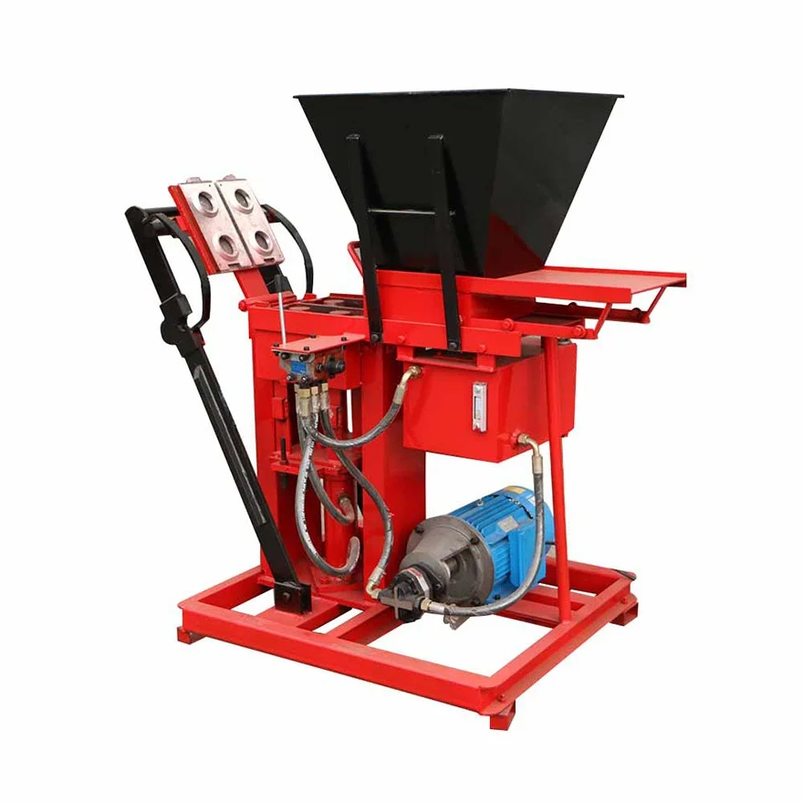 Hydraulic clay chain unfired brick machine Semi-automatic paving block machine is easy to operate