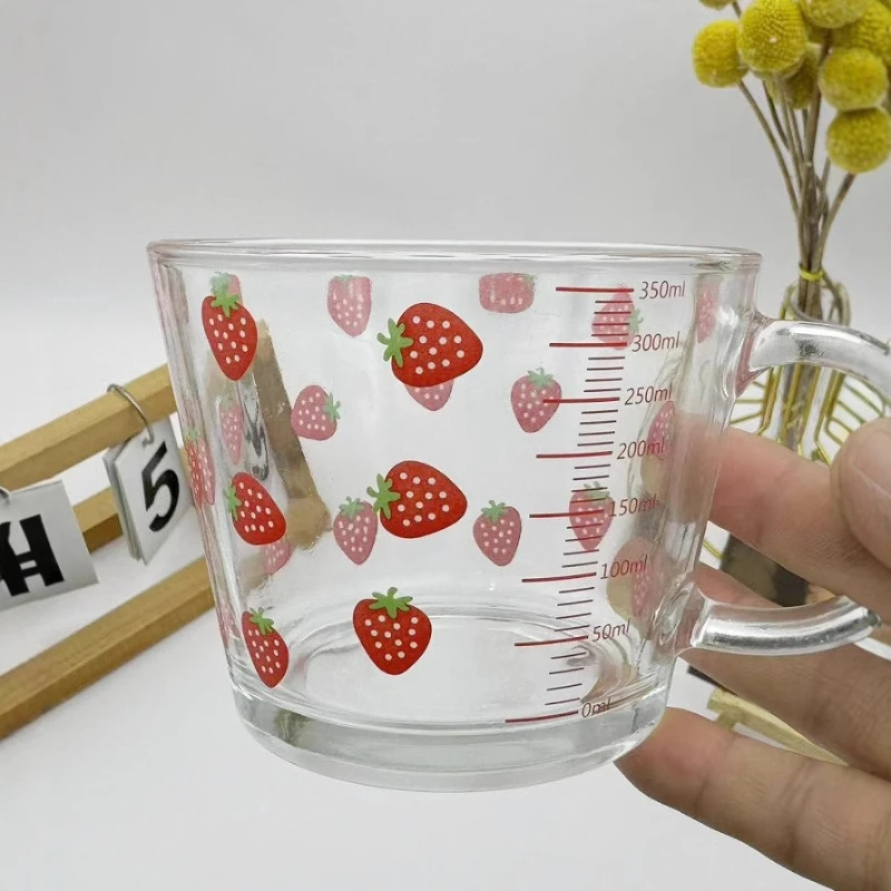 

LTT thickened household graduated water cup breakfast cup glass