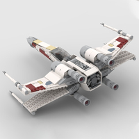 1520PCS MOC X-Wing Starfighter Partisan Red 5es Sci-Fi Fighter DIY Model Building Blocks Birthday Toys Gift Assembly for Kids