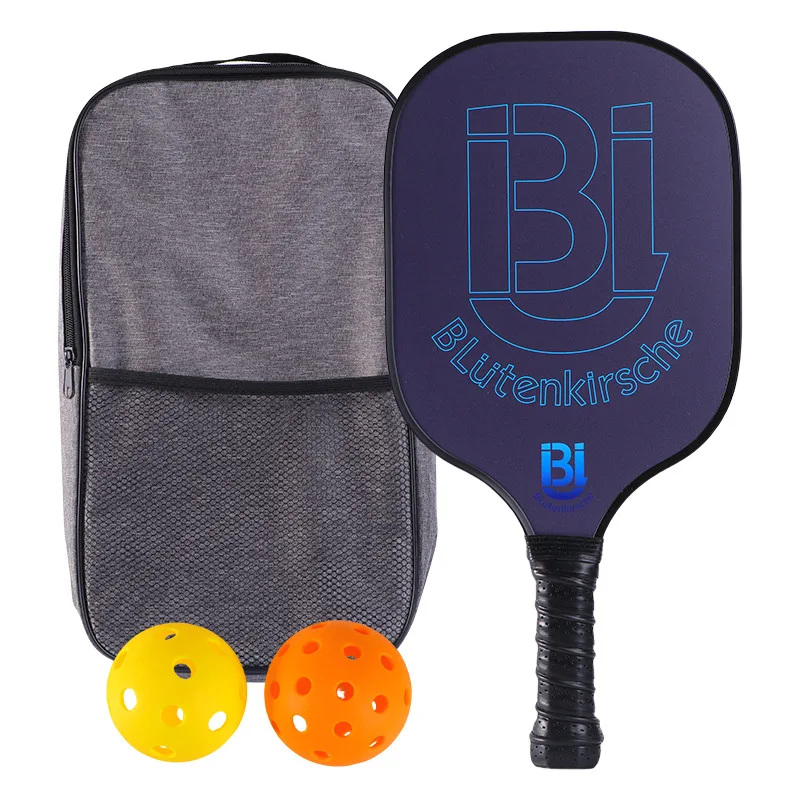 

(1 шт.) ракетка для пиклбола из углеродного волокна, полипропиленовая сотовая сердцевина, весло для пиклбола с 2 шариками