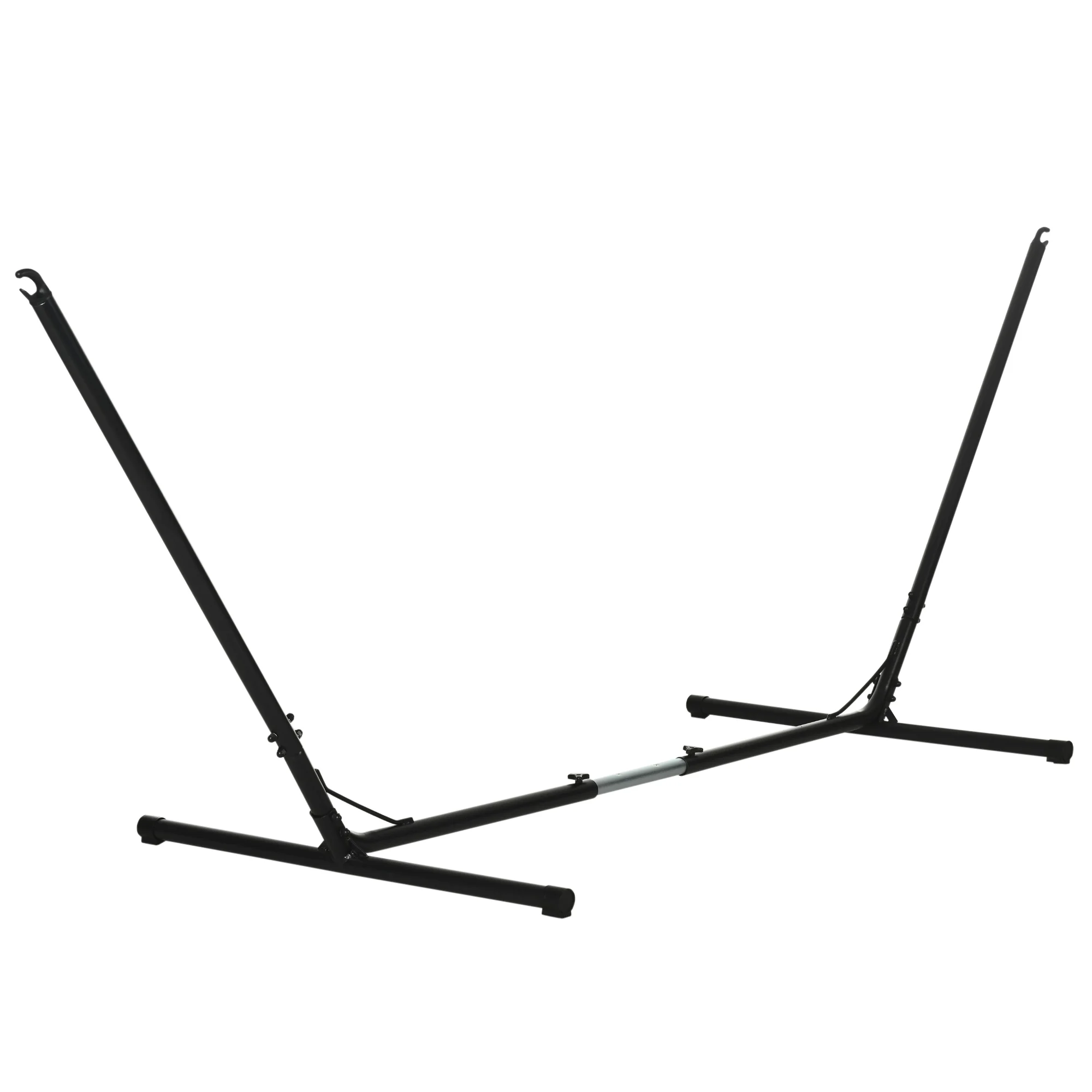 Outsunny Soporte para Hamaca Jardín Ajustable Estructura de Metal