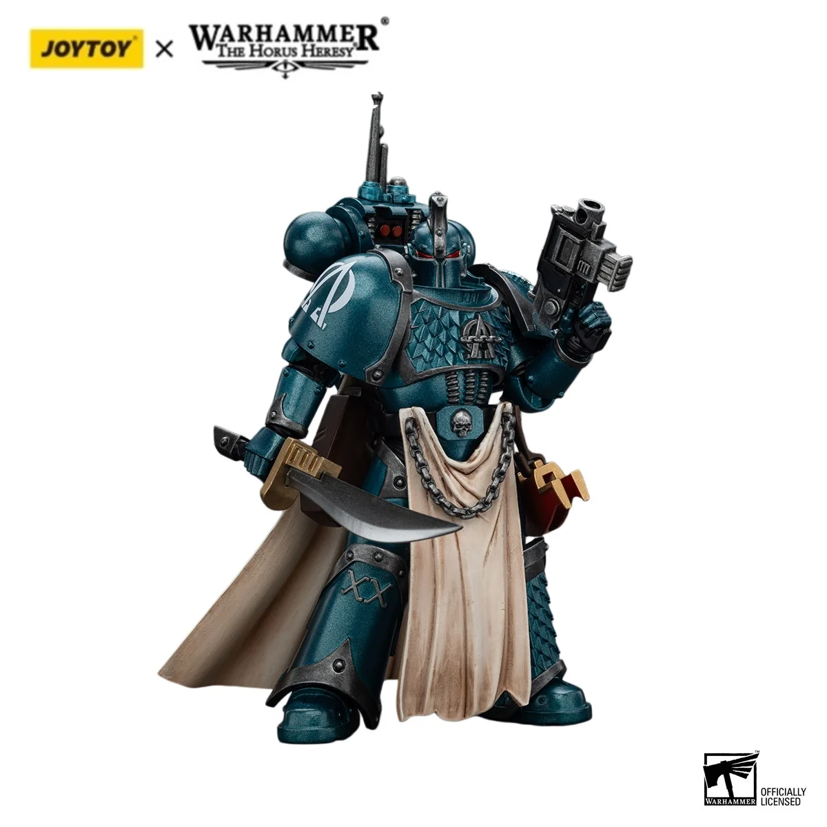

Фигурка JOYTOY Warhammer 40000/40k: Праепретор Альфа-Легиона из Ереси Хоруса с Мечом Мощи, модель, подарок