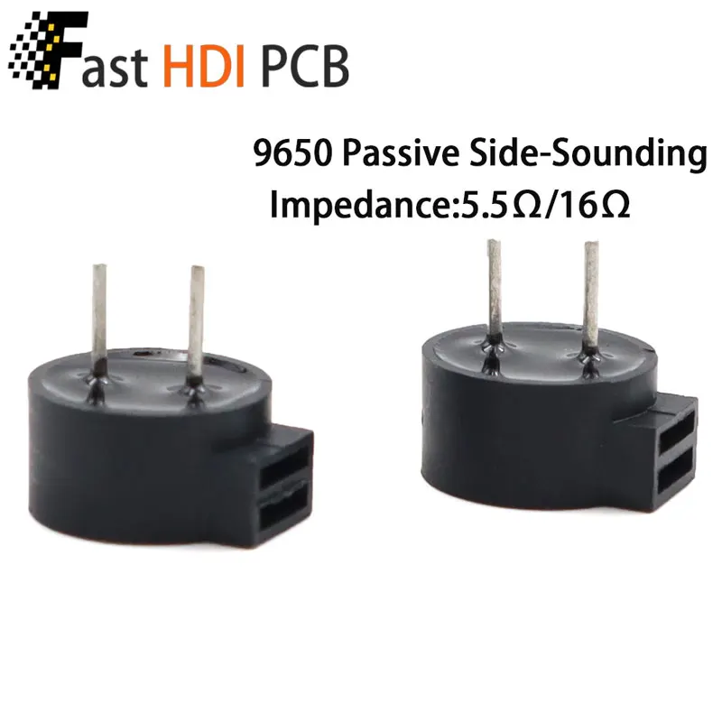 耐高温 SMDブザー TMB9650/HC9650 - サイド発音 アクティブ3V/5V & パッシブ5.5Ω スマートホーム/医療用