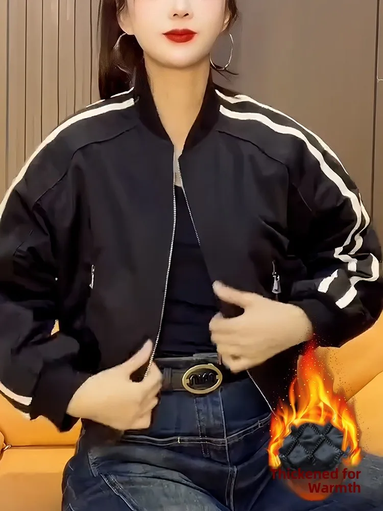 เสื้อแจ็คเก็ตกันลมทรงหลวมสบายสำหรับผู้หญิง รุ่นใหม่ล่าสุดสำหรับฤดูหนาว ดีไซน์ทันสมัย ช่วยลดเลือนริ้วรอย