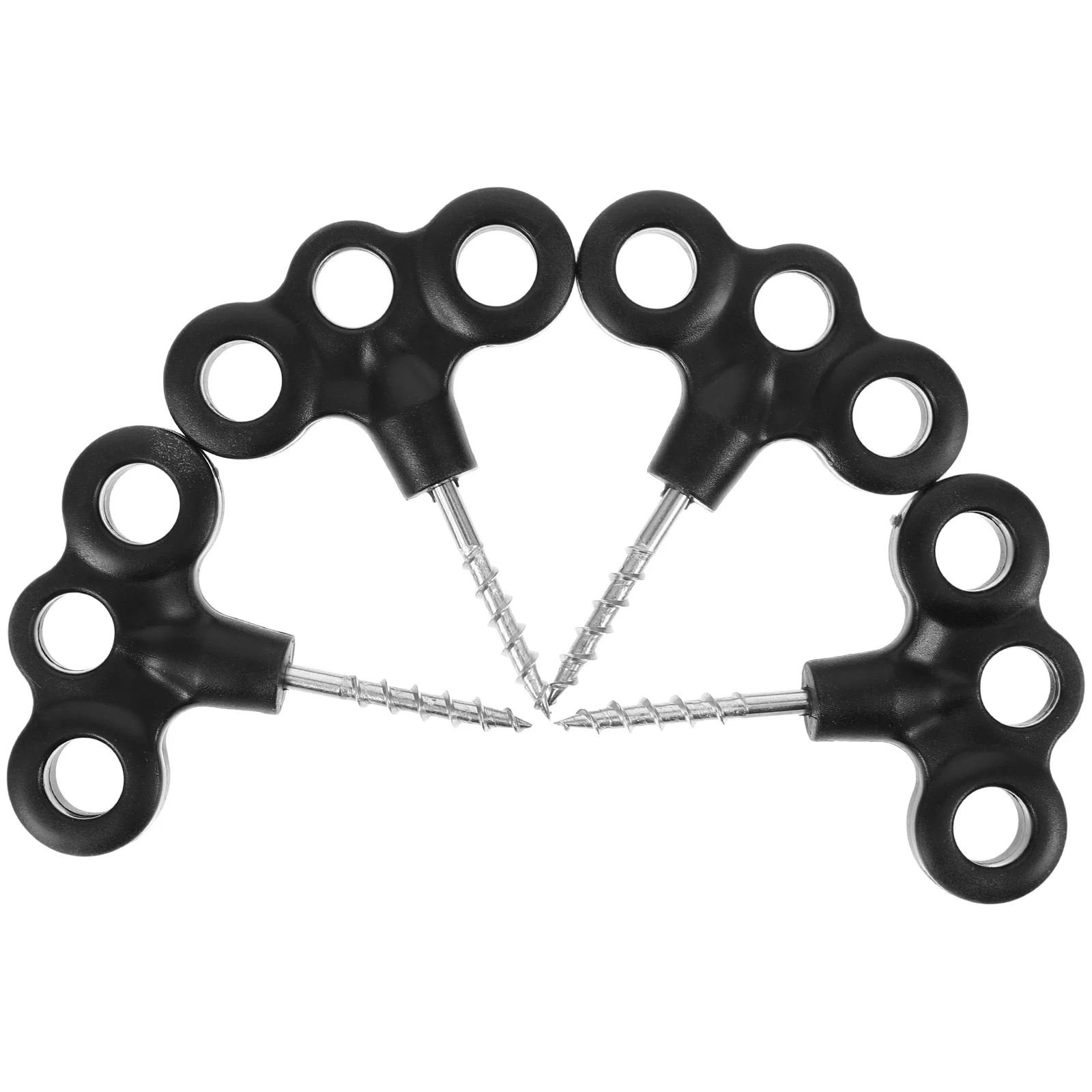 4 قطعة أوتاد خيمة شديدة التحمل أوتاد بلاستيكية متينة وخفيفة الوزن للتخييم على الشاطئ أوتاد قلعة نطاطة