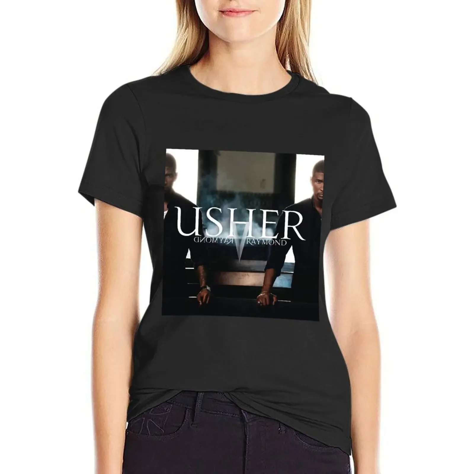 

Usher Raymond v Raymond T-Shirt customs summer tops white t shirts for Women