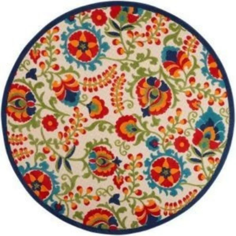 Entryway Welcome Sign Round Rug Red Flower Floral Area Rugs Living Room Wood Grain Carpet Home Decor Floor Mat Porch Door Mats
