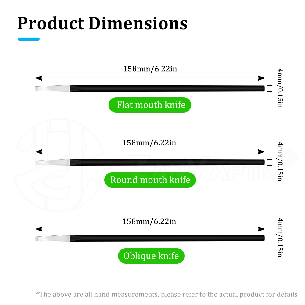 3 Pieces 3D Printing Deburring & Support Remover Tool Kit Sharp Scraper Cutter Knife Set For Trimming Excess Supports