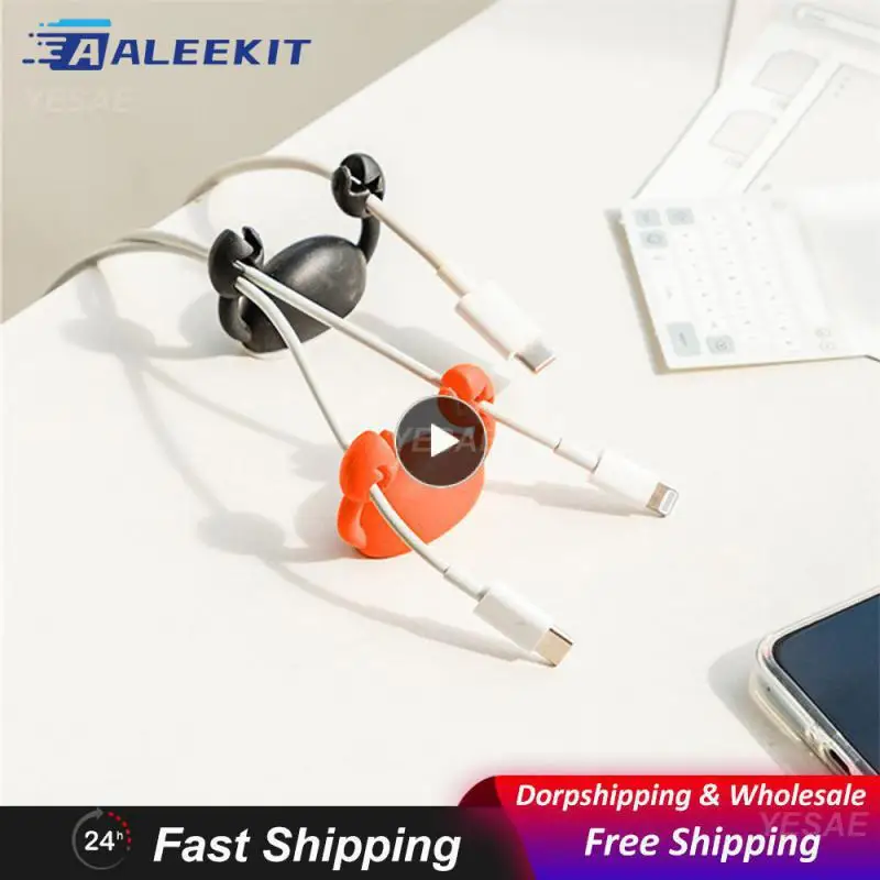 Coil Winding Hook Strong Adhesive Fun Line Management Convenient Hot Item Lovely Popular Practical Wire Management Tools Fixer