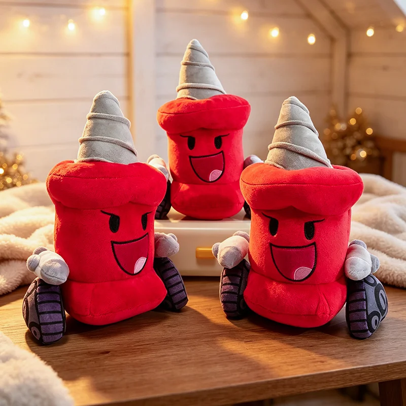 Cartoon Milo Electric Drill Monster Plush Toy Stuffed Anime Tool Pillow Red Drill Funny Doll Friends Presents