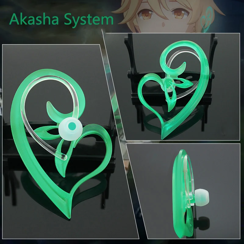 Genshin impact Sumeru Akasha System หูฟังเรืองแสง, ชุดคอสเพลย์ฮาโลวีนปาร์ตี้ของตกแต่งชุดหูตกแต่งหน้ากาก