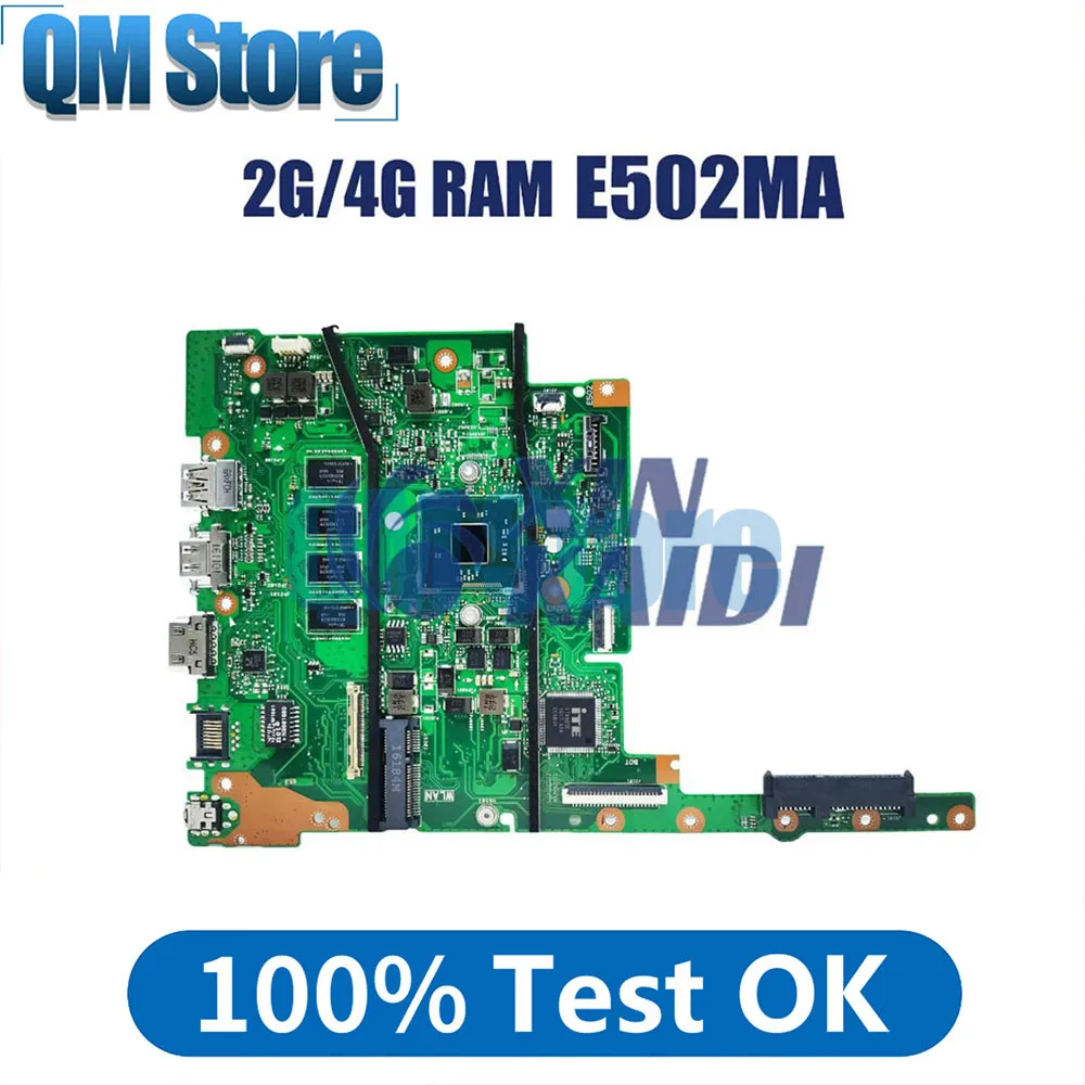 

E402MA E502MA Mainboard For Asus VivoBook E402M E502M E402MA E502MA Laptop Motherboard N2940 N3540 4G-RAM 0G 32G-SSD