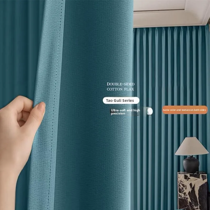 

Modern Cotton Linen Bedroom Balcony Sunshade Curtain High Light Blocking Self Built House Yangzhou Kaishan Engineering