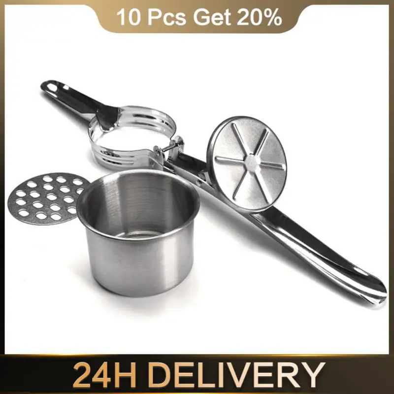 Stainless Steel Potato Ricer Manual Potato Masher With 3 Interchangeable Discs Fruit Juicer Lemon Squeezer Handle Kitchen Tools